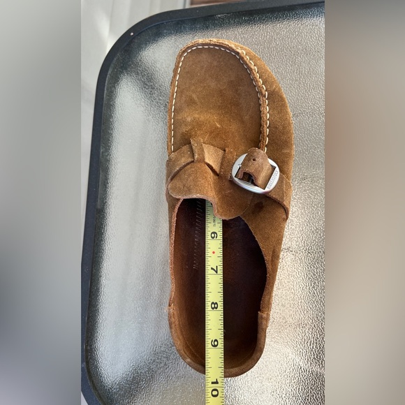 Birkenstock Buckley Clog Womens Brown Suede Mules Shoes Slip-On Sz 245 US 7-7.5 - Picture 13 of 13